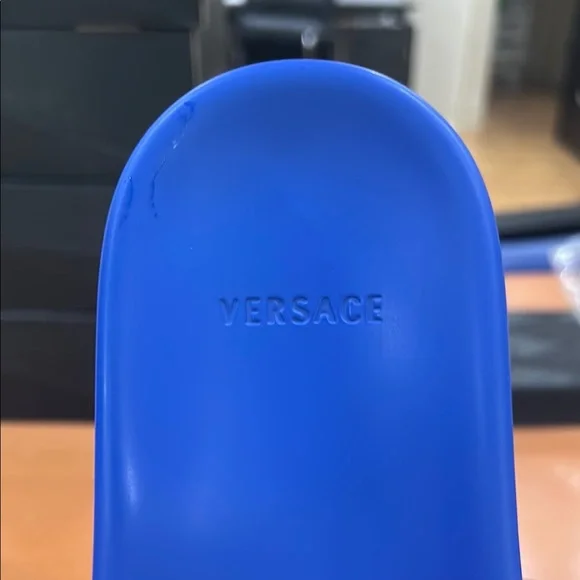 Versace Blue Slide Sandals 42 or size 9